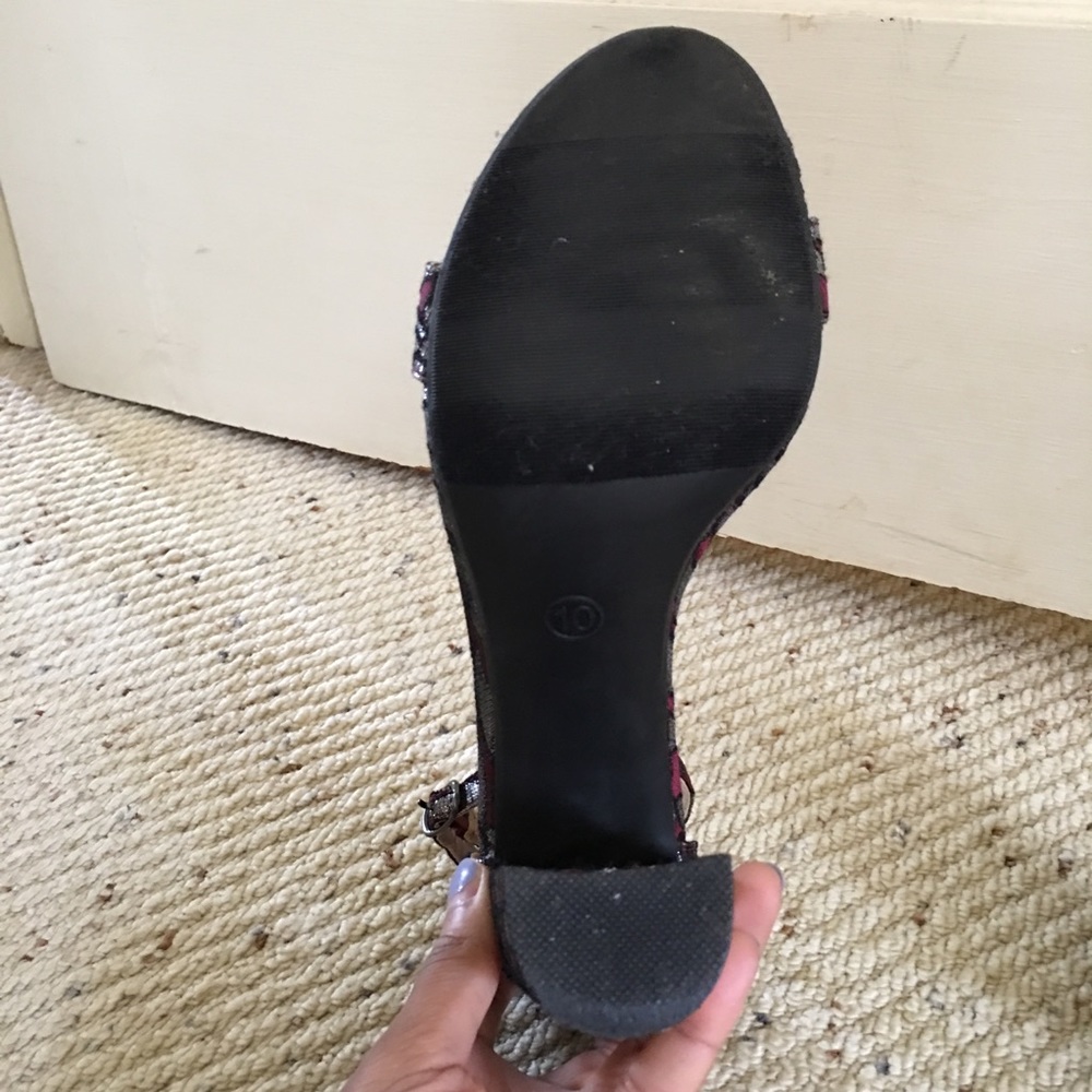 Printed Block Heel Sandals - image 6